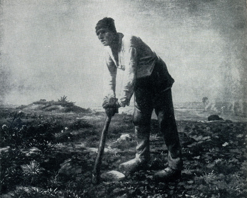 Жан Франсуа Милле. Человек с мотыгой. 1863 г. Сан-Франциско, собрание Кроккер.