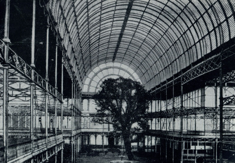 Джозеф Пакстон. «Хрустальный дворец» в Лондоне. 1850—1851 гг. Внутренний вид. Не сохранился.