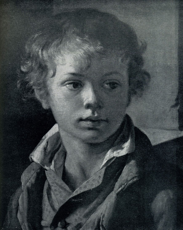 В. А. Тропинин. Портрет сына художника. Ок. 1818 г. Москва, Третьяковская галлерея.