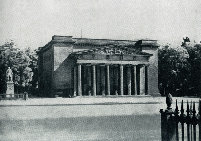 Карл Фридрих Шинкель. Новая караульня в Берлине. 1816—1818 гг. Общий вид.