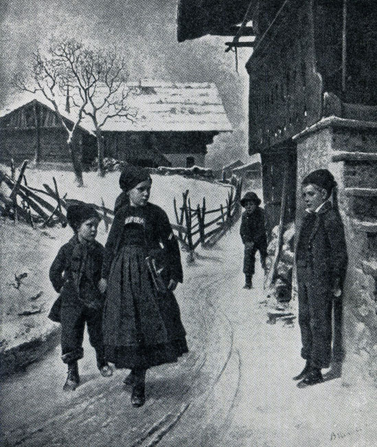 Беньямин Вотье. Коварство. 1884 г. Гамбург, Кунстхалле.