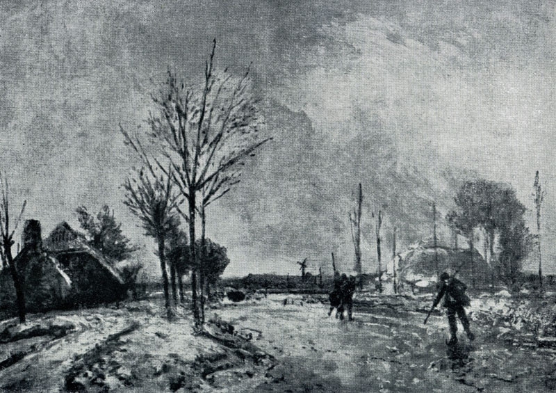 Иоганн Бартольд Ионкинд. Зима в Голландии. 1863 г. Париж, собрание Жерар.
