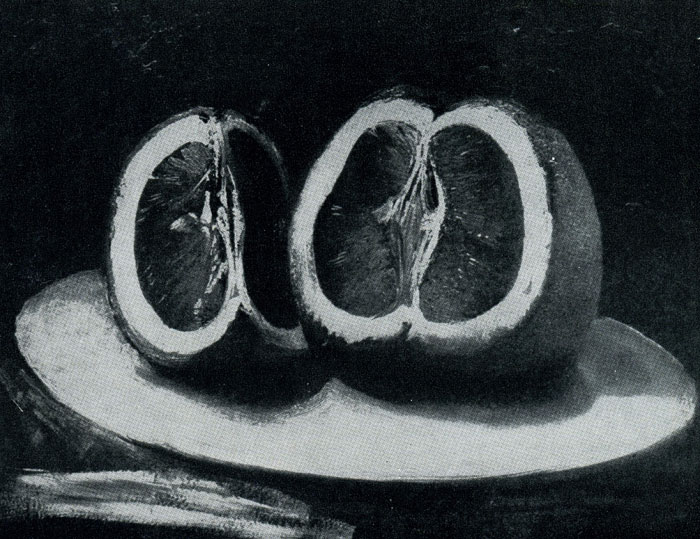 Иозеф Навратил. Разрезанные апельсины. 1857 г. Частное собрание.