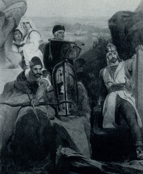 Ярослав Чермак. Гуситы, обороняющие перевал. 1857 г. Прага, Национальная галлерея.