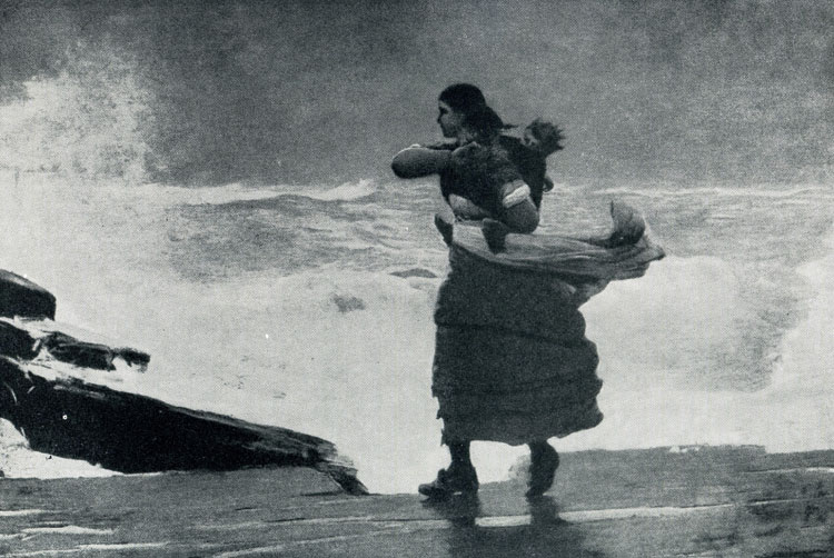 Уинслоу Хомер. Буря. 1883—1893 гг. Вустер (США, Массачусетс), Музей.