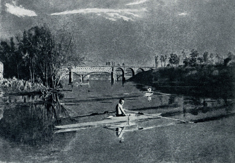 Томас Икинс. Макс Шмитт в лодке. 1871 г. Нью-Йорк, Метрополитен-музей.