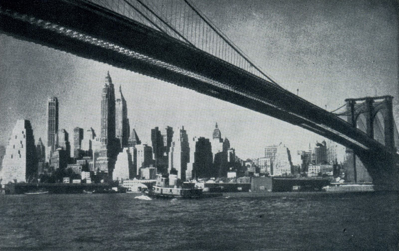 Джон Огастес Рёблинг и Вашингтон Рёблинг. Бруклинский мост в Нью-Йорке. 1869—1883 гг. Открыт в 1884 г.