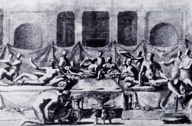 Пуссен. Рисунок к картине 'Покаяние'. 1644 - 1648. Монпелье. Музей Фабр
