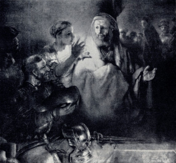 Рембрандт. Отречение апостола Петра. 1660. Амстердам, Рейксмузей