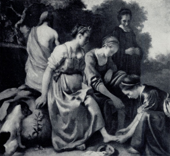 Ян Вермеер. Диана с нимфами. До 1656. Гаага, Маурицхейс