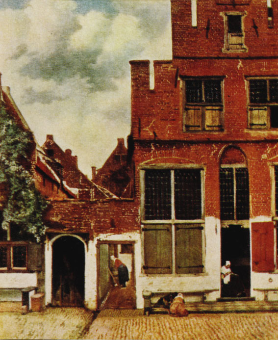 Ян Вермеер. Уличка. Ок. 1658. Амстердам, Рейксмузей