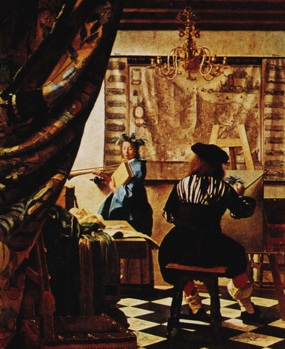 Ян Вермеер. Мастерская живописца. Ок. 1665. Вена, Художественно-исторический музей