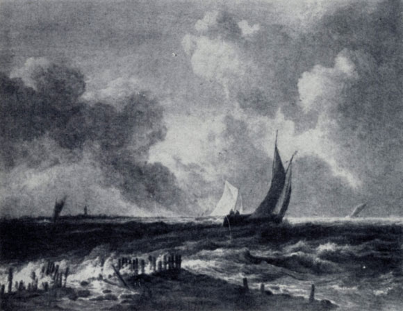 Якоб ван Рейсдаль. Бурное море. 2-я половина 1660-х гг. Франкфурт-на-Майне, частное собрание