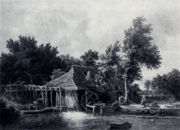 Мейндерт Хоббема. Водяная мельница. 1660-е гг. Амстердам, Рейксмузей