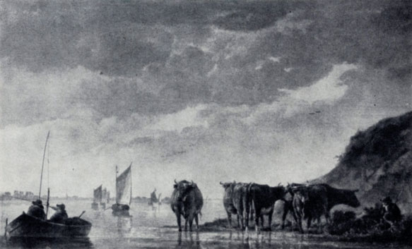 Альберт Кейп. Пастух с коровами у реки. 1650-е гг. Лондон, Национальная галерея