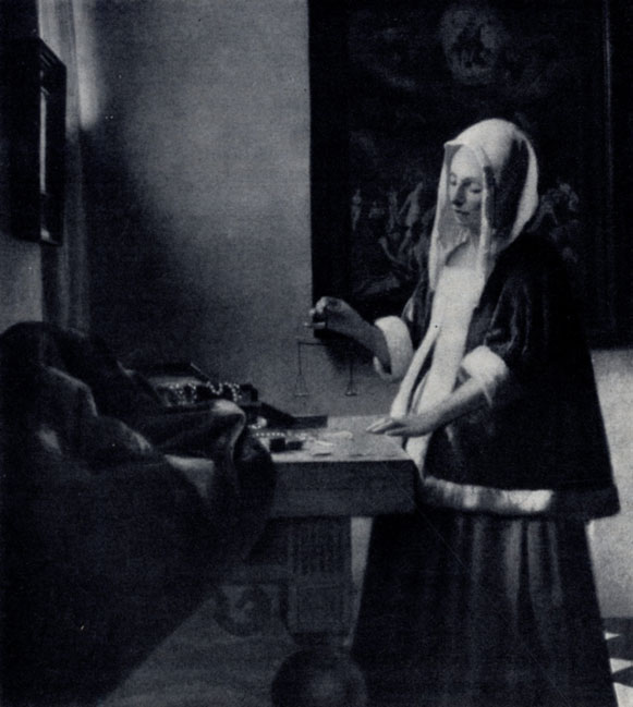 Ян Вермеер. Женщина, взвешивающая жемчуг. Начало 1660-х гг. Вашингтон, Национальная галерея