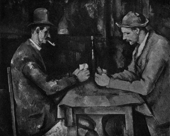 Поль Сезанн. Игроки в карты. 1890— 1892 гг. Париж, Лувр.