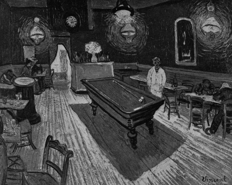 Винцент Ван-Гог. Ночное кафе в Арле. 1888 г. Нью-Йорк, собрание Кларк.