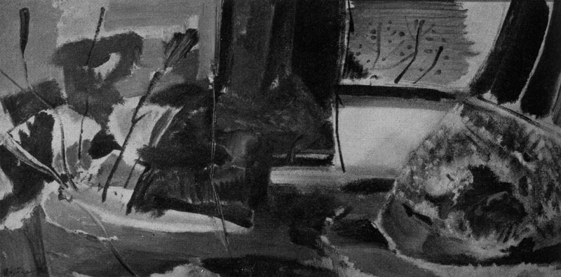 Айвон Хитченс. Белая стена и желтая весна. 1957 г. Собственность художника. 