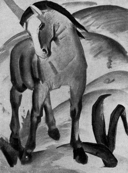 Франц Марк. Синяя лошадь. 1911 г. Берлин, собрание Келер.