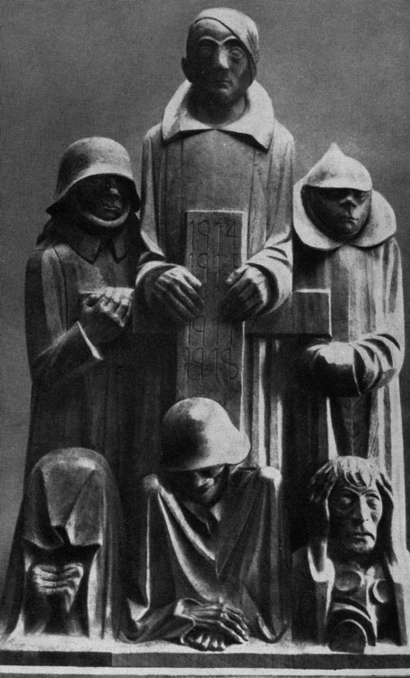 Эрнст Барлах. Памятник павшим. Дерево. 1931 г. Магдебург, собор.