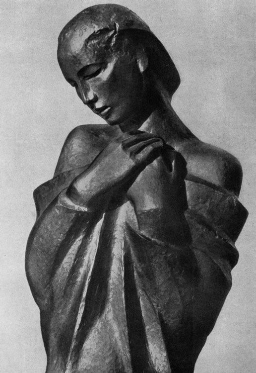 Георг Кольбе. Adagio. Фрагмент. тБронза. 1923 г. Детройт, Институт искусств.