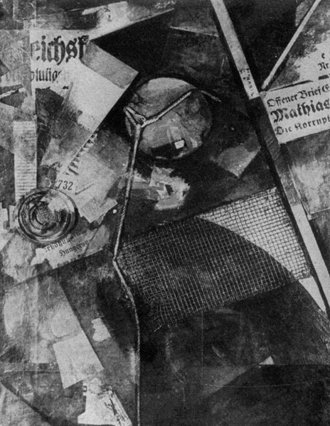 Курт Швитерс. Мерцбильд 25А. Звездная картина. Коллаж и живопись. 1920 г.