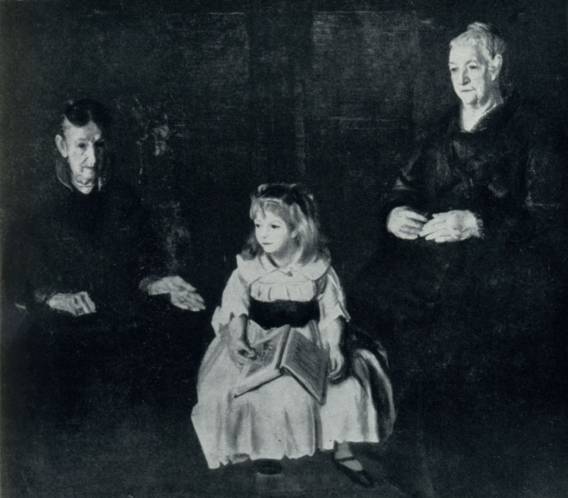 Джордж Беллоуз. Элинор, Джин и Анна. 1920 г. Буффало, галлерея Олбрайт.