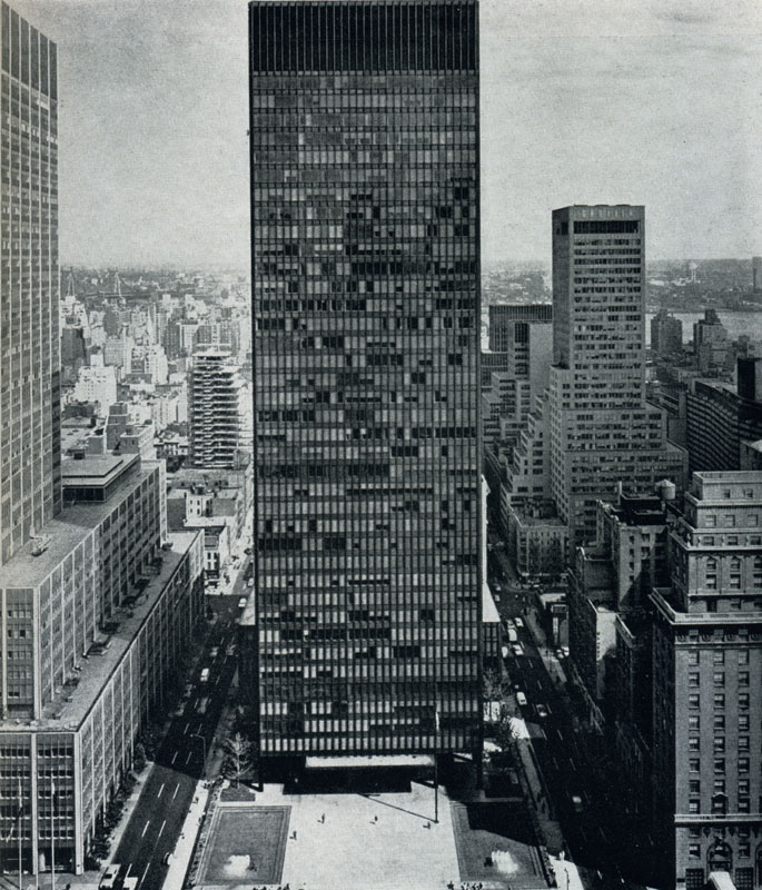 Людвиг Мис ван дер РОЭ. Здание компании Сигрем в Нью-Йорке. 1958 г.