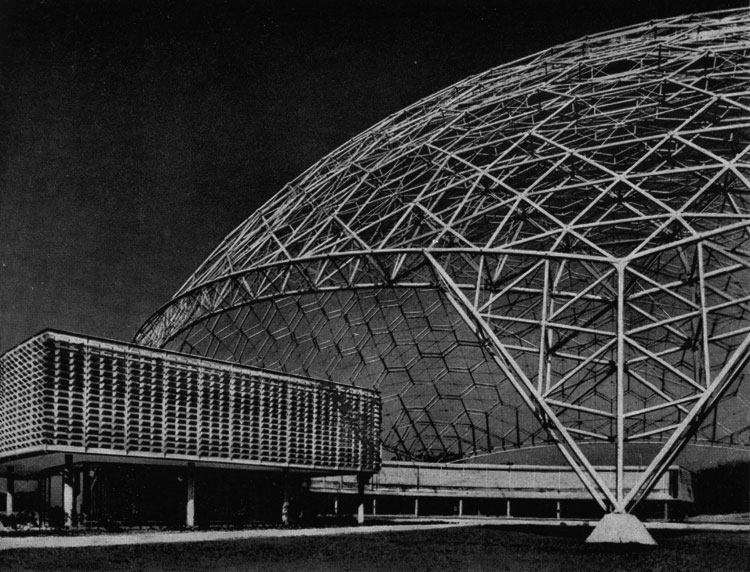 Ричард Бакминстер Фуллер. Геодезический купол в Кливленде. 1950-е гг.