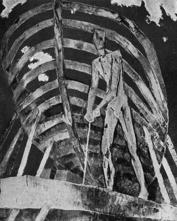 Киносуке Эбихара. Строительство корабля. 1954 г.