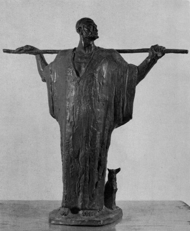 Махмуд Мухтар. Пастух. Бронза. 1930 г. Каир, музей Мухтара.