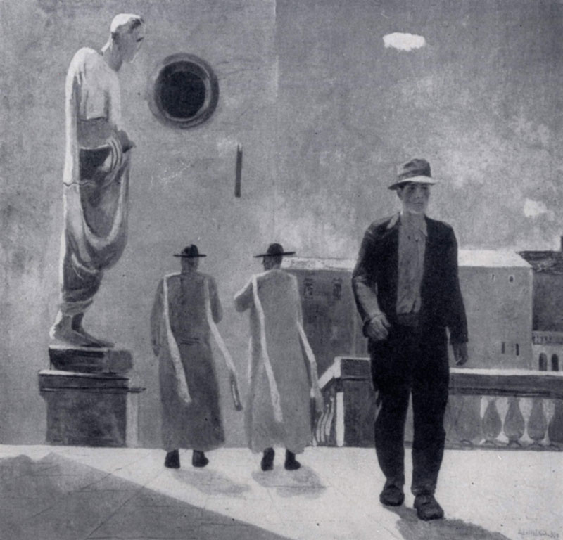 А. А. Дейнека. Улица в Риме. 1935 г. Москва, Третьяковская галлерея