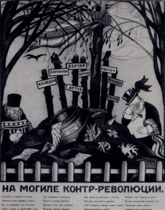 В. Н. Дени. На могиле контрреволюции. Плакат. 1920 г