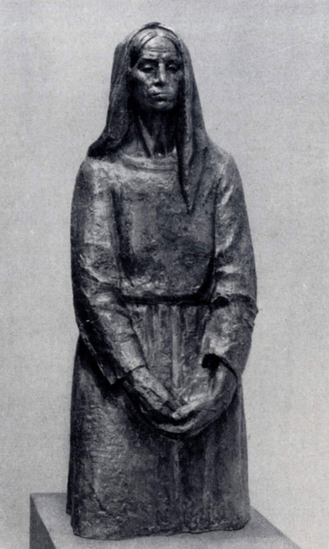 С. Горно-Поплавский. Мать Белоянниса. Бронза. 1953 г. Варшава, Национальный музей