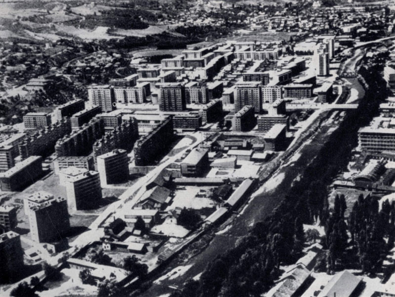 Новая застройка в Сараеве. Конец 1950-х  —  начало 1960-х гг