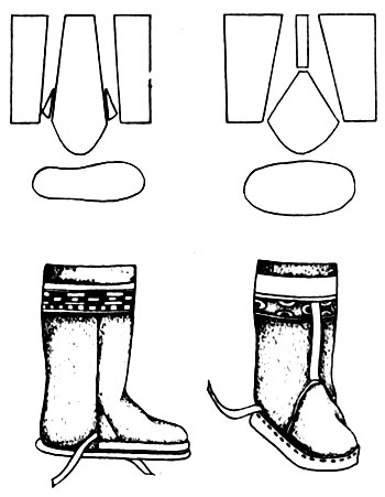 45. Крой и форма торбасов