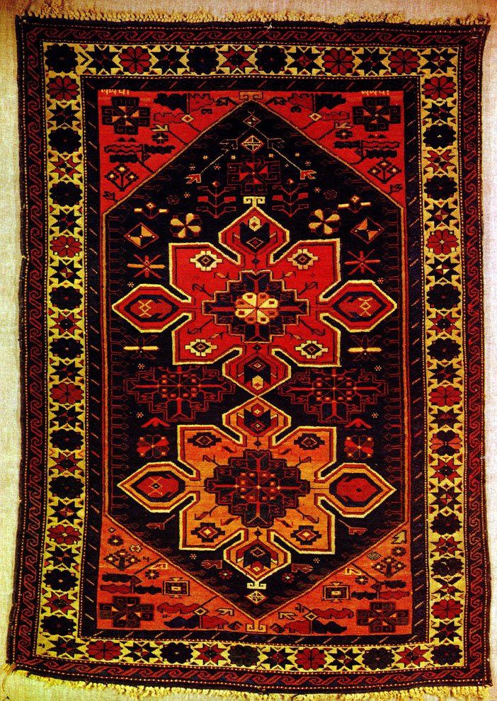 Table. 3. 'Kuba', Kuba group. 1233 according to Khijri chronicle (1817). Baku. Azerbaijanian Museum   of   Art   of   Carpet-making