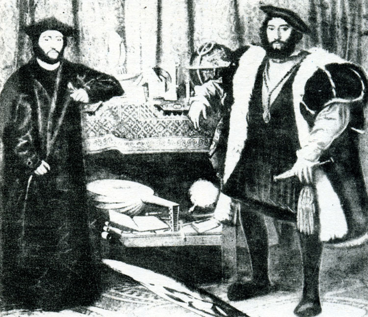 Fig. 24. Gans Golbein - the younger (1497-1543), 'Ambassadors' (1533)