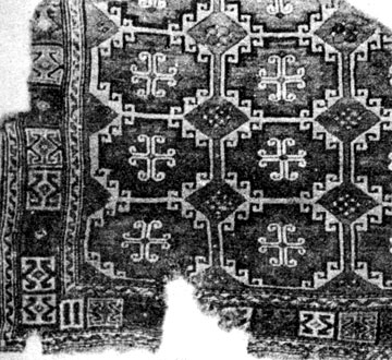 Fig. 30. 'Mugan' carpet. Late XVIII century. Konya, Movlan Muzesi