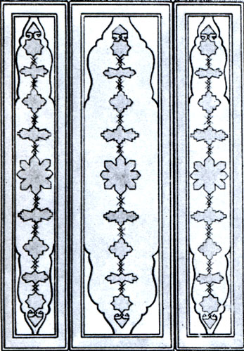 Fig. 40. Sketch of Khaly-Gyaba set consisting of three (a) carpets
