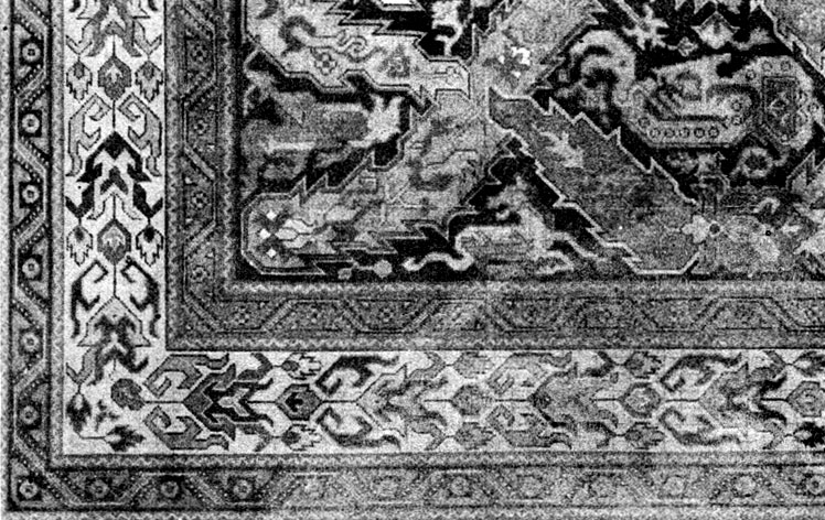 Fig. 55. Ornament of 'Gollu' carpet. Khatai composition. Copied in 1931