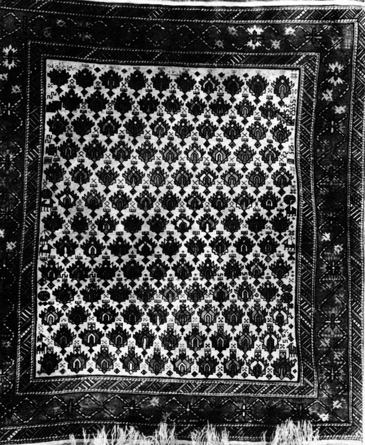 Fig. 116. 'Alpan' carpet (Second variant). Kuba group of carpets. 1283 according to Khijri (1866)