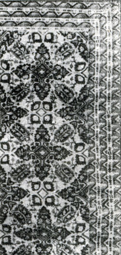 Fig. 120. Variant of 'Gollychichi' carpet. Turkmenia