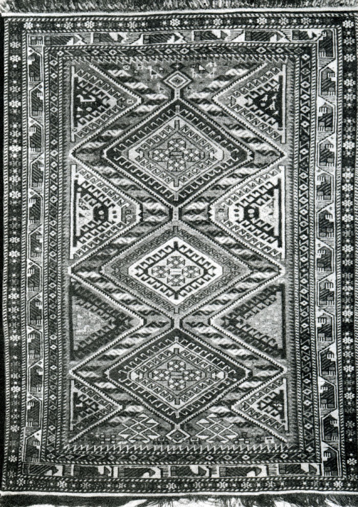 Fig. 136. 'Shahnazarli' carpet. Kuba group. Leningrad. Hermitage Inv. YT 875