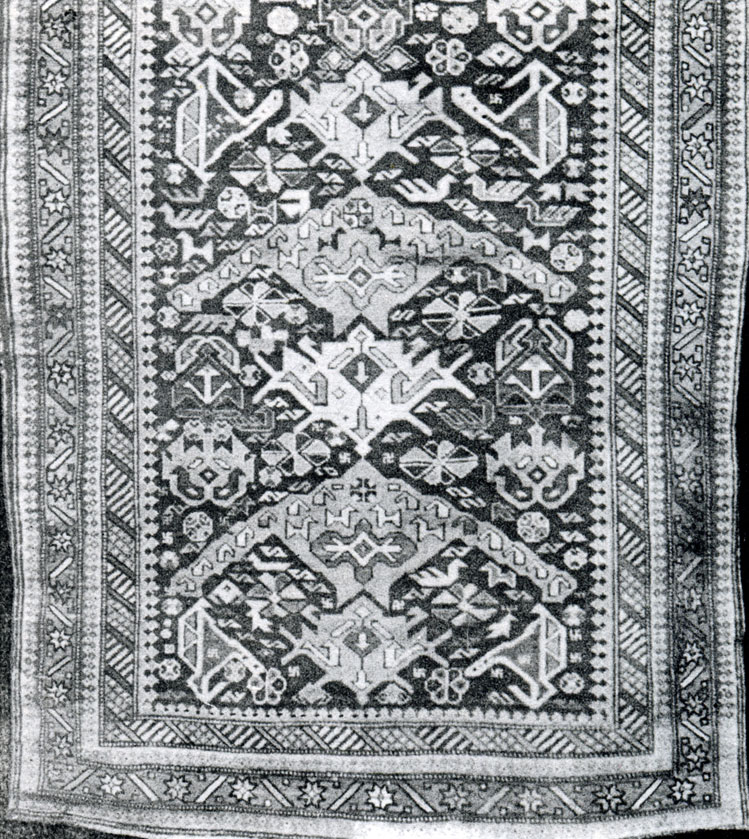 Fig. 148. 'BHijr carpet. Kuba group. XIX century. Baku. Museum of History of Azerbaijan