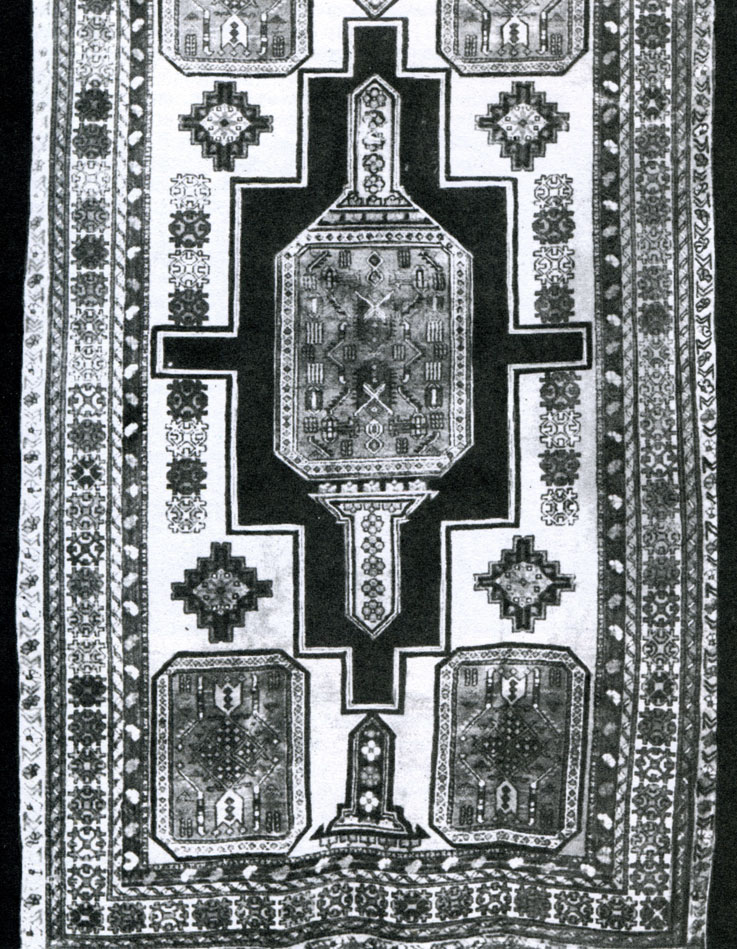 Fig. 160. 'Gonakhkend' carpet. Kuba group. XIX century