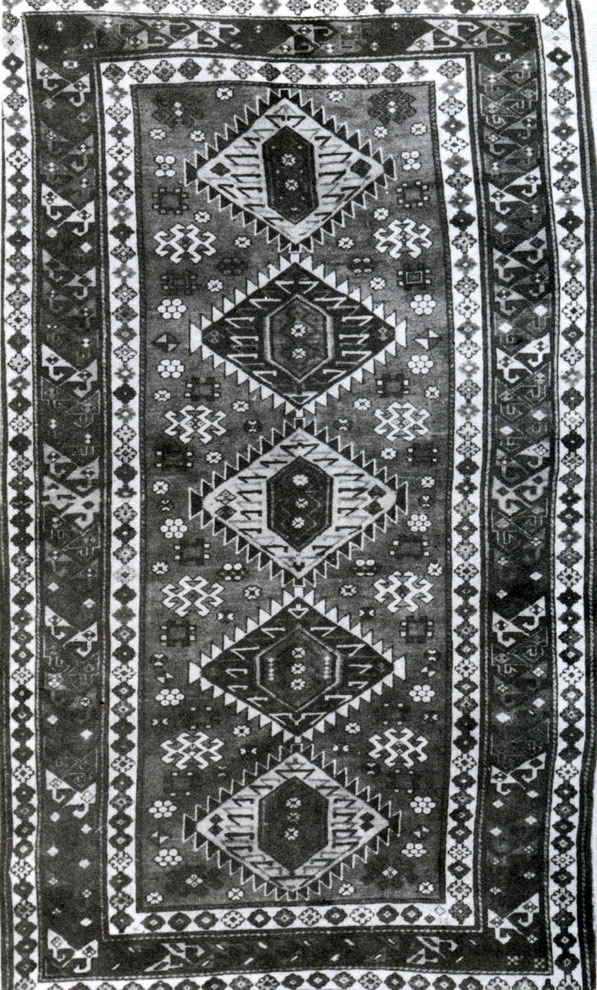 Fig. 162. 'Arsalan' carpet. Kuba group. XIX century. Tbilisi. State Historical Museum of Georgia
