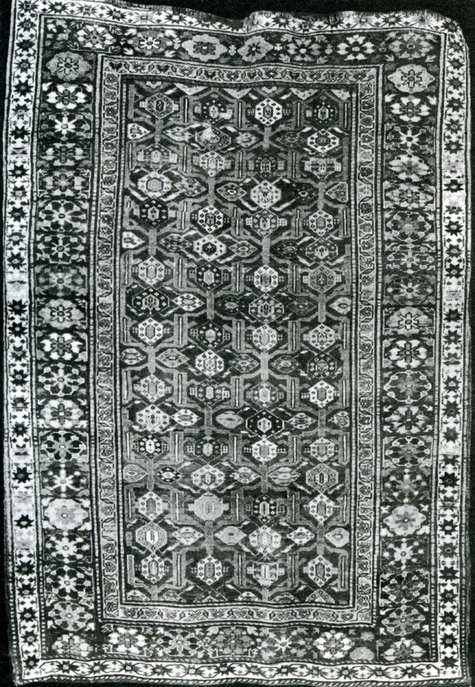 Fig. 163. 'Khan' carpet (First variant). Kuba group. Beginning of the XIX century. London. Victoria and Albert Museum. Inv. N 1968