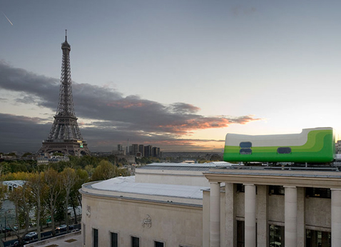 Everland на крыше парижского музея